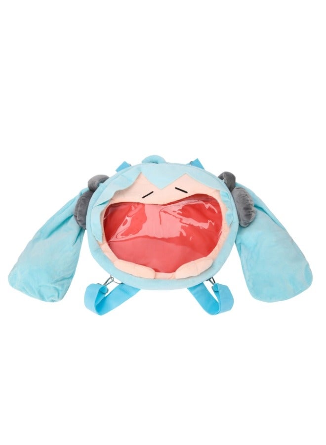 Kawaii Anime Hatsune Miku Cosplay Plush Backpack Ita Bag Women Bag Shool Student Men Velvet Shoulder Bag Girl Gift - Image 1